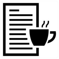 Article Writing concept in black color vector