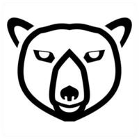 Bear icon concept in black color vector