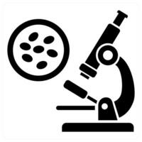 Bacteria icon concept in black color vector