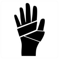 Bandage icon in black color vector