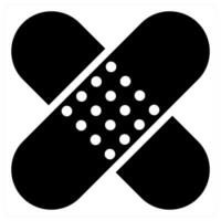 Bandage in black color vector