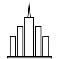 building icon. skyscraper icon. building icon on white background. vector