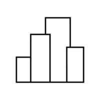 buildings cityscape isolated icon illustration design black and white. vector