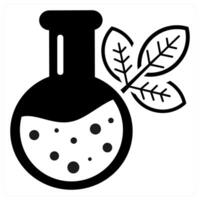 Biochemistry icon concept in black color vector