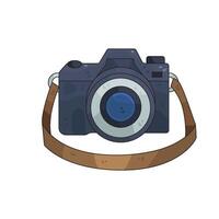 camera with strap vector