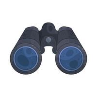 hiking binoculars illustration vector