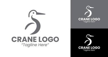 Simple and Stylish Crane Logo for Corporate and Branding Purposes vector