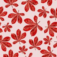 Bright autumn, background with autumn falling leaves. vector