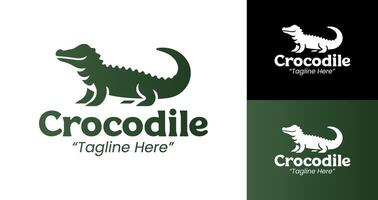 Creative Crocodile Logo with Bold Design for Professional Branding vector