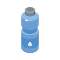 A premium isometric style icon of water bottle vector