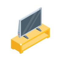 Have a look at this isometric icon of lcd table vector