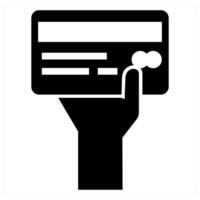 Card Payment icon in black color vector