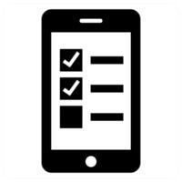 Checklist in black color vector