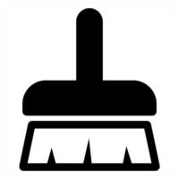 Cleaner icon concept in black color vector