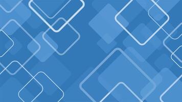 Minimal blue abstract background featuring transparent overlapping squares with clean modern style perfect for tech themes vector