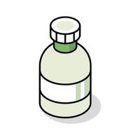 Trendy isometric style icon showing a syrup bottle vector
