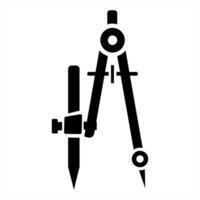 Compass concept in black color vector