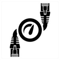 Dashboard concept in black color vector