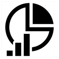 Data Analysis icon concept in black color vector