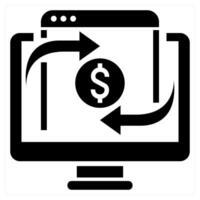 Crowd Funding Platform icon concept in black color vector