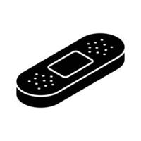 A customizable isometric icon of medical bandage. vector