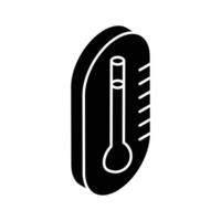 Visually engaging isometric icon of temperature check. vector