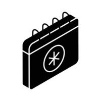 A customizable isometric icon showing a medical appointment. vector