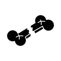 A captivating isometric icon showing a broken bone. vector