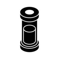 A modern isometric icon showing medical test sample. vector
