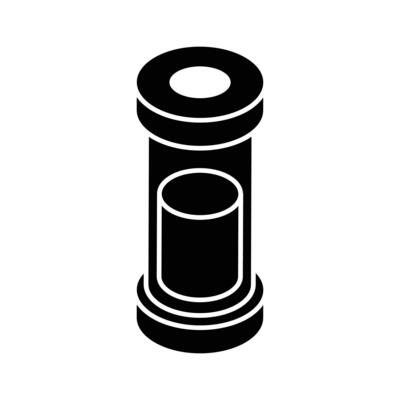 A modern isometric icon showing medical test sample.