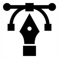 Design icon concept in black color vector