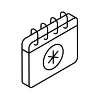 A customizable isometric icon showing a medical appointment.. vector