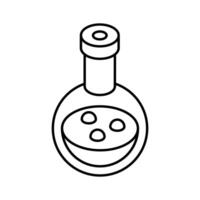 A stylish isometric style icon of scientific flask.. vector