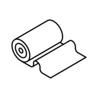 Visually engaging isometric icon of a bandage roll.. vector
