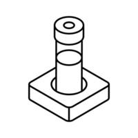 An amazing isometric style icon showing test tube.. vector