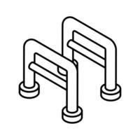 A modern isometric style icon of walking aid.. vector