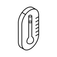 Visually engaging isometric icon of temperature check.. vector