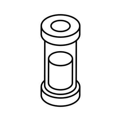 A modern isometric icon showing medical test sample..