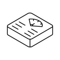 A captivating isometric icon of digital weight scale.. vector