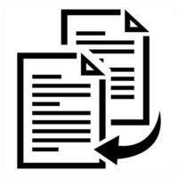 Duplicate Content concept in black color vector