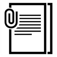 Documents concept in black color vector
