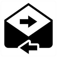 Fast Message concept in black color vector