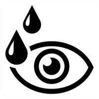 Eye Drops icon concept in black color vector