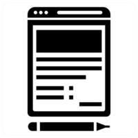 Feedback Form icon in black color vector