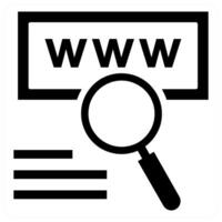 Find Web Address concept in black color vector