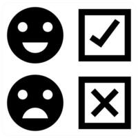 Feedback Form icon concept in black color vector