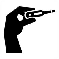 Fever icon concept in black color vector
