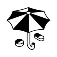 Well designed isometric icon of health insurance umbrella... vector