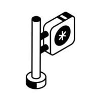 Get this isometric icon for medical display board... vector