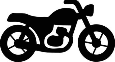 A sleek motorcycle icon, embodying speed and freedom, serves as a dynamic logo or design element vector